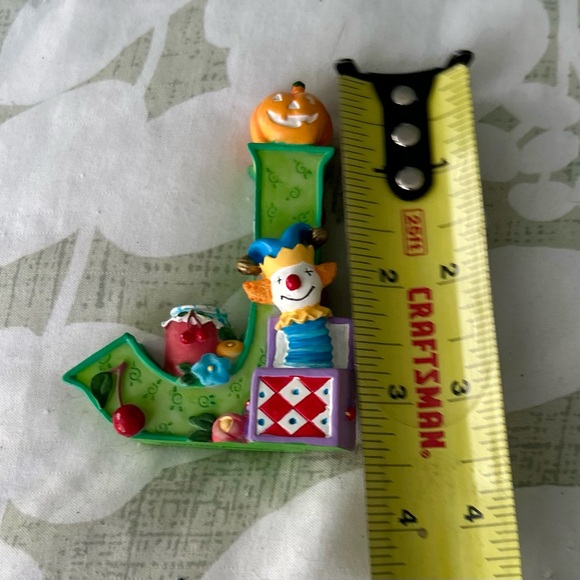 VTG 3D Rustic Alphabet Letter "J" Accent By Mary Engelbreit Cute Accent Figurine - Picture 10 of 11